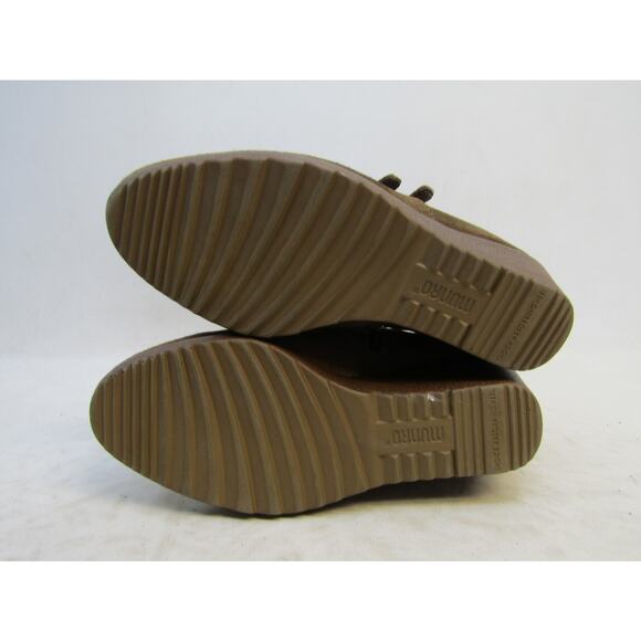 MUNRO Size 7.5 W (Wide Width) Brown Suede Wedge Heel Ankle Boots Booties - Picture 9 of 11
